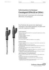 Endress+Hauser Ceraliquid CPS41 Information Technique