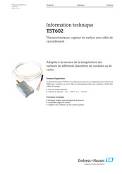 Endress+Hauser TST602 Information Technique