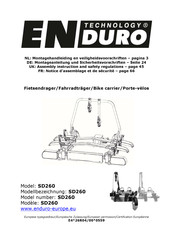 Enduro SD260 Notice D'assemblage Et De Sécurité