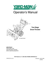 MTD Yard-Man OGST-2806 Manuel De L'opérateur
