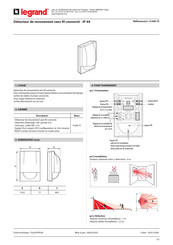 Legrand 0 648 75 Mode D'emploi