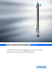 KROHNE BM 26 ADVANCED Guide Rapide