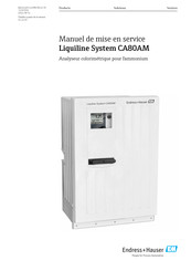 Endress+Hauser Liquiline System CA80AM Manuel De Mise En Service