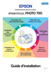 Epson STYLUS PHOTO 790 Guide D'installation