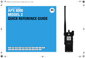 Motorola ASTRO APX 8000 Série Guide De Référence Rapide