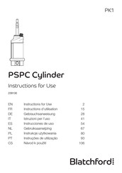 Blatchford PSPC Cylinder Instructions D'utilisation