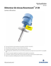 Emerson Rosemount 2130 Spécifications Du Produit