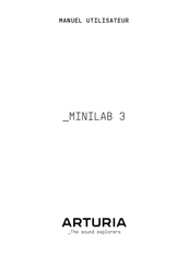 Arturia MINILAB 3 Manuel Utilisateur