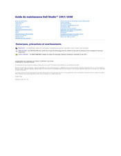 Dell studio 1557 Guide De Maintenance