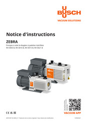 BUSCH Zebra RH 0010 B Notice D'instructions