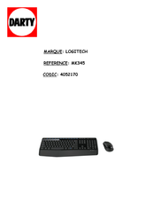 Logitech MK345 Guide Rapide