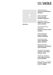 SSS Siedle AFS 870-0 Mode D'emploi