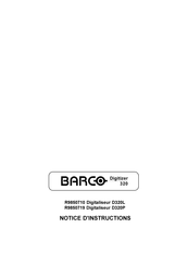 Barco DIGITIZER D320L Notice D'instructions