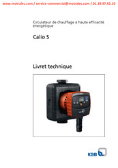 KSB Calio S Livret Technique