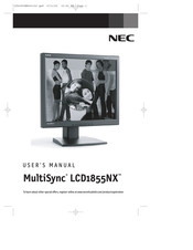 NEC MultiSync LCD1855NX Mode D'emploi