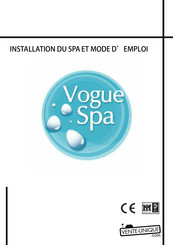 Vente Unique Vogue Spa Installation Et Mode D'emploi