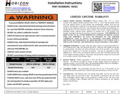 Horizon Global 76922 Instructions D'installation