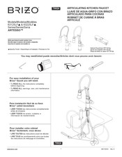 Brizo ARTESSO 63125LF Serie Manuel D'installation