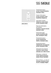 SSS Siedle AFSV 870-0 Information Produit