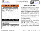 Horizon Global 24985 Instructions D'installation