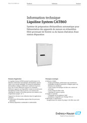 Endress+Hauser Liquiline System CAT860 Information Technique