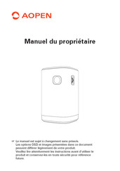 AOpen AH15 Manuel Du Propriétaire