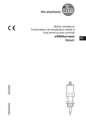 IFM Electronic efector600 TAD61 Serie Notice Utilisateur