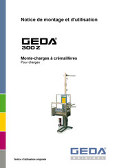 GEDA 300 Z Notice De Montage Et D'utilisation