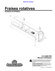 Land Pride RTR2072 Manuel D'utilisateur