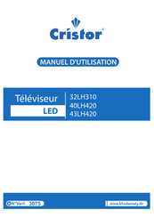 CRISTOR 402LH420 Manuel D'utilisation