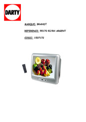 Brandt 55170 RI ARGENT Mode D'emploi