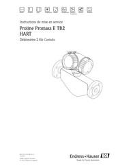 Endress+Hauser Proline Promass E TB2 Instructions De Mise En Service