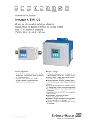 Endress+Hauser Prosonic S FMU95 Information Technique