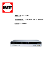 LiteOn LVW-5026 GHC+ Mode D'emploi