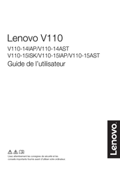 Lenovo V110-15AST Guide De L'utilisateur