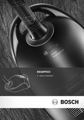 Bosch BSG8PRO3 Notice D'utilisation