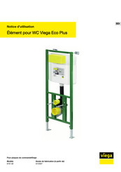 Viega Eco Plus 8161.82 Notice D'utilisation