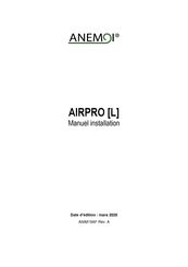 ANEMOI AIRPRO 250 M Manuel D'installation