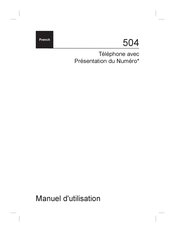 Doro 504 Manuel D'utilisation