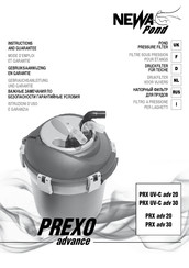 Newa Pond PREXO advance PRX adv 30 Mode D'emploi Et Garantie