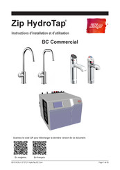 Zip HydroTap BC 160/125 ARC Instructions D'installation Et D'utilisation