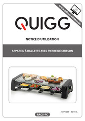 QUIGG RAC5-FC Notice D'utilisation