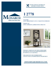 Monarch Specialties I 2778 Instructions D'assemblage