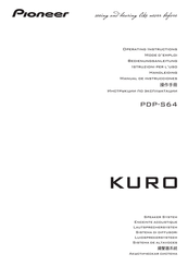 Pioneer KURO PDP-S64 Mode D'emploi