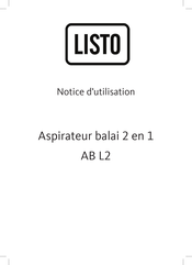 Listo AB L2 Notice D'utilisation