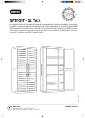 Keter DETROIT - XL TALL Instructions De Montage