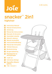 Jole snacker 2in1 Manuel D'instructions