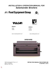ITW Food Equipment Group VULCAN C36RB Manuel D'installation Et D'utilisation