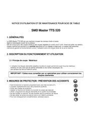 SMD Master TTS 520 Notice D'utilisation