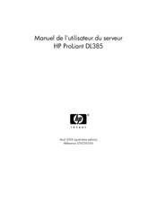 HP PROLIANT DL385 Manuel De L'utilisateur